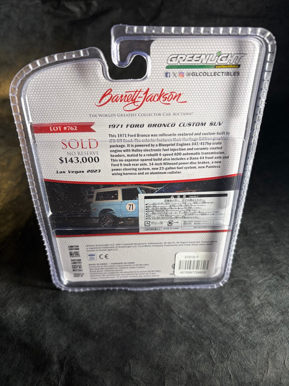 Greenlight - 1971 Ford Bronco - Banett-Jackson Car Auctions