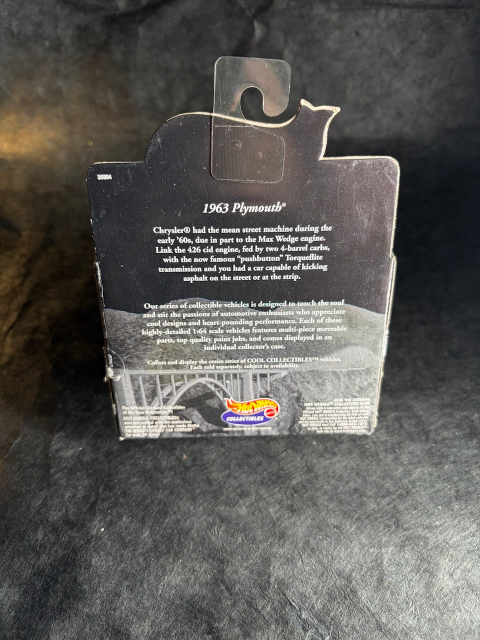 Hot Wheels - 1963 Plymouth - 100% Black Box