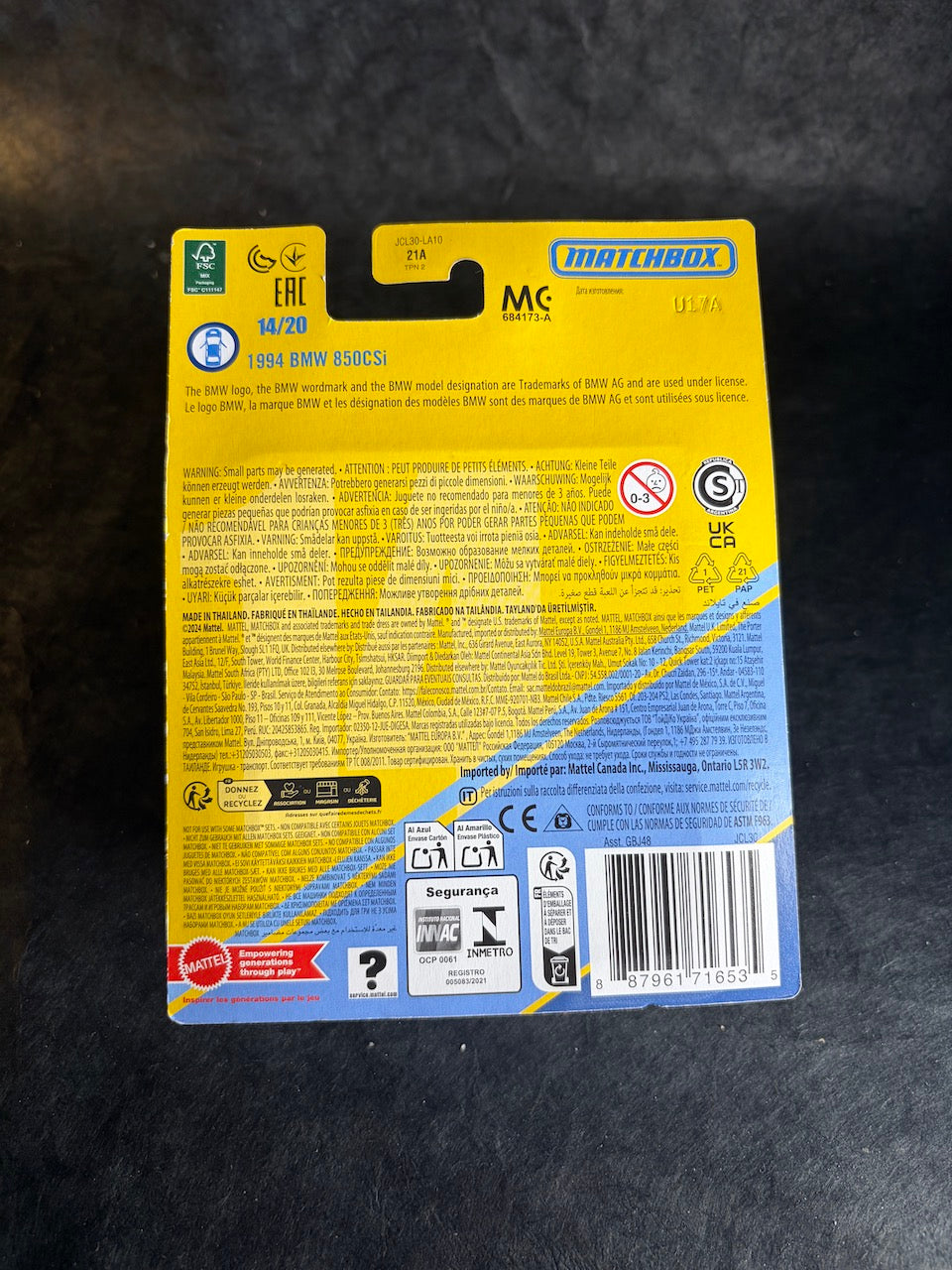 Matchbox - 1994 BMW 850CSi