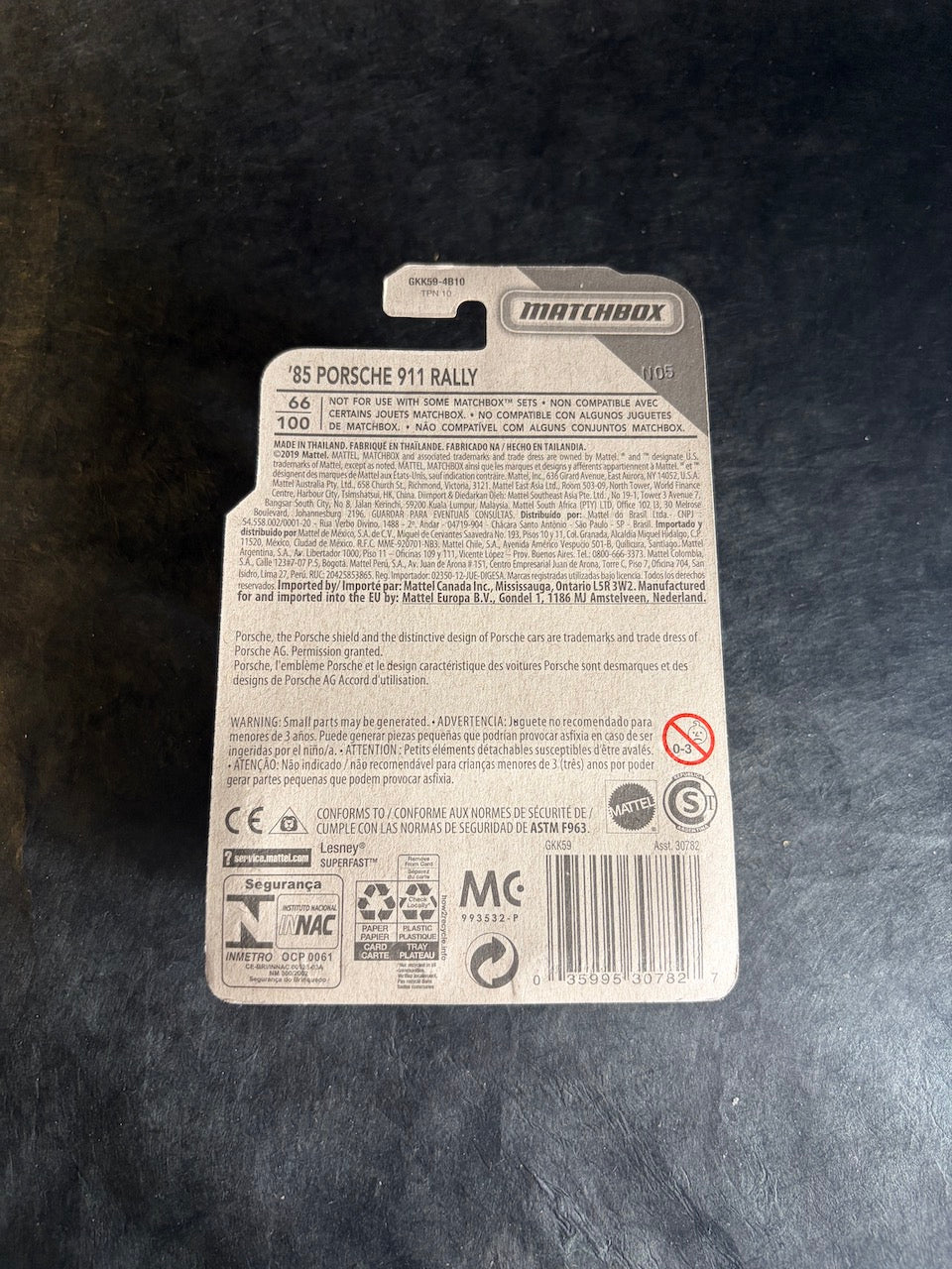 Matchbox - 1985 Porsche 911 Rally