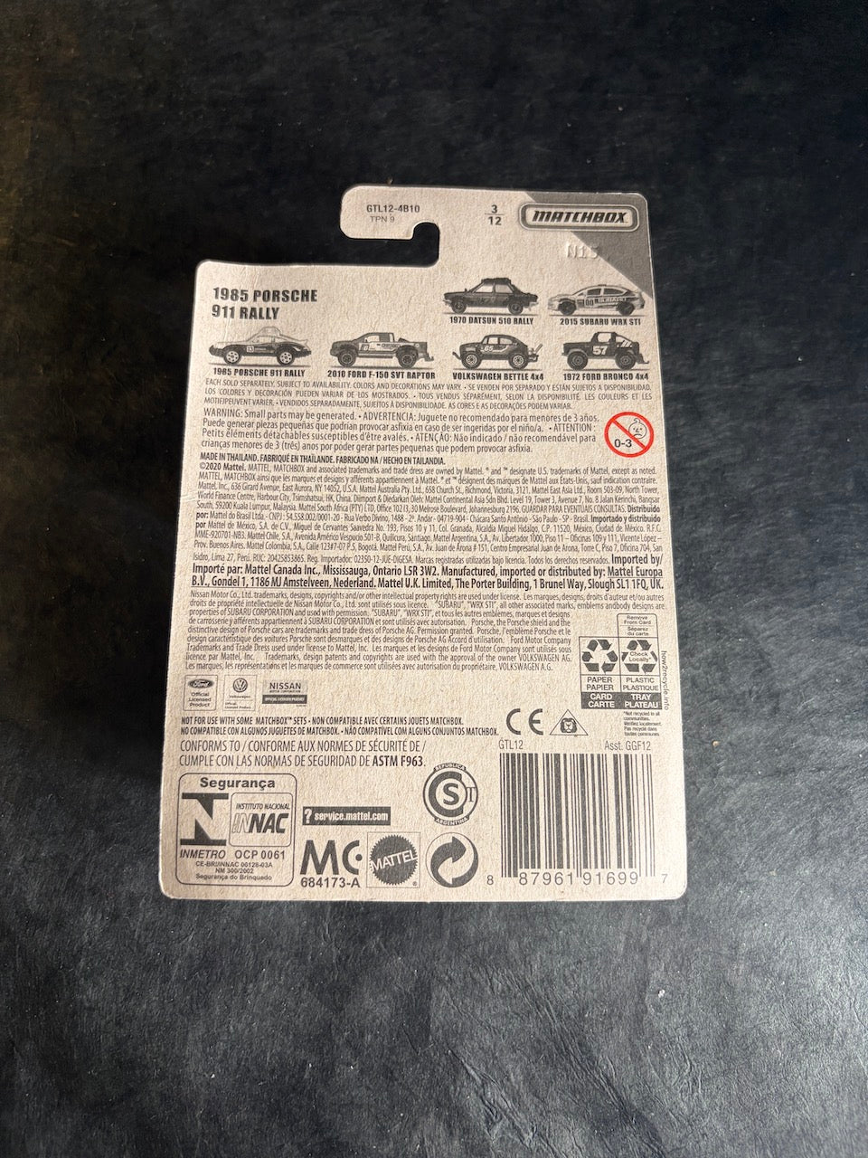 Matchbox - 1985 Porsche 911 Rally