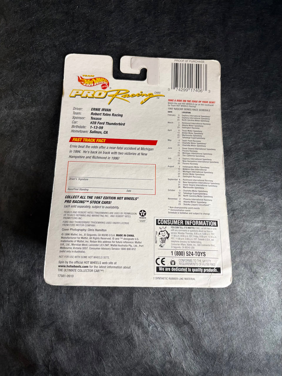 Hot Wheels - Nascar #28 Ford Thunderbird - Hot Wheels Pro Racing