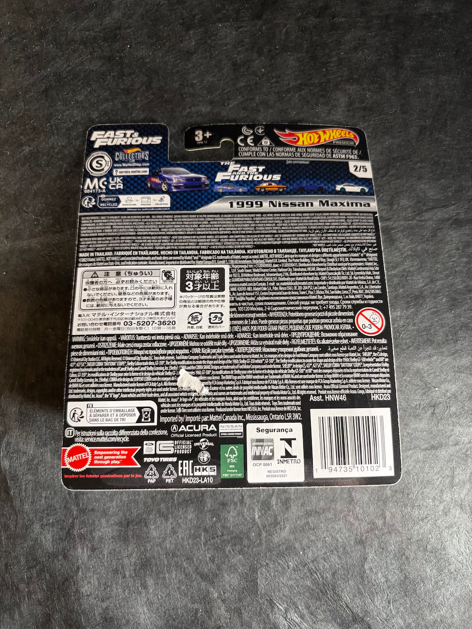 Hot Wheels - 1999 Nissan Maxima - Fast & Furious